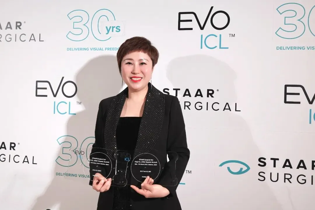 吴慧莺副院长荣获“ICL 5000例”“EVO Toric ICL 500例”奖项